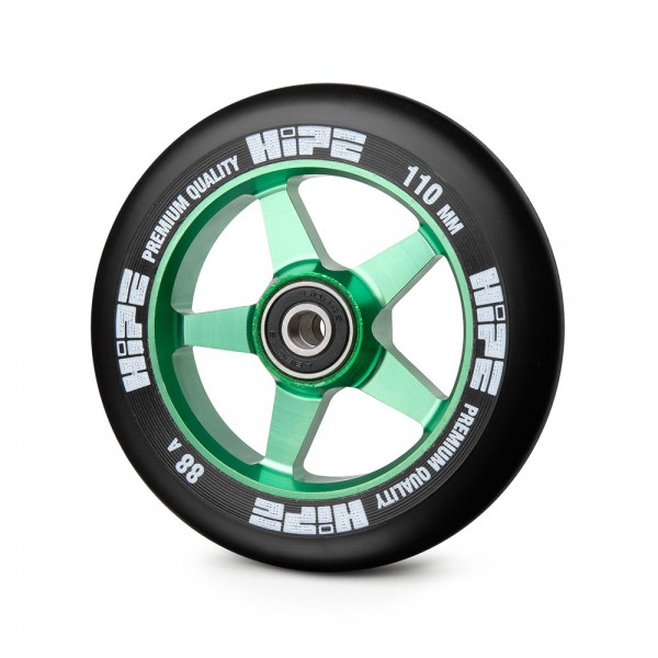Колесо HIPE H09 110mm green/black, фото номер 1