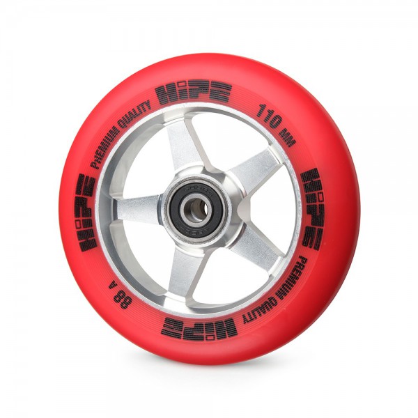 Колесо HIPE H09 110mm silver/red, фото номер 1