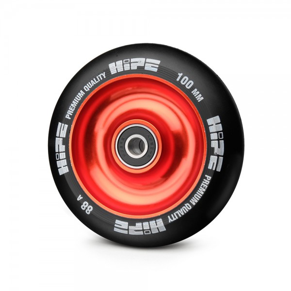 Колесо HIPE Solid 100 мм красный/черный, фото номер 1
